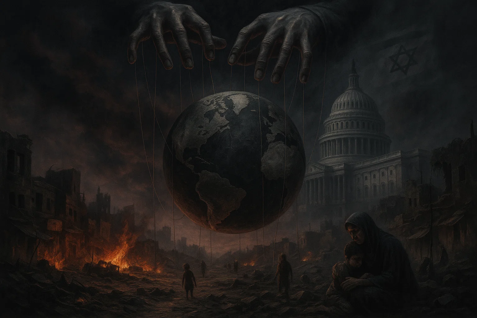 YAHUDİLERİN YENİ KUKLASI AMERİKA Resim